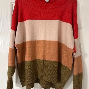 Colorful Striped Women's Sweater